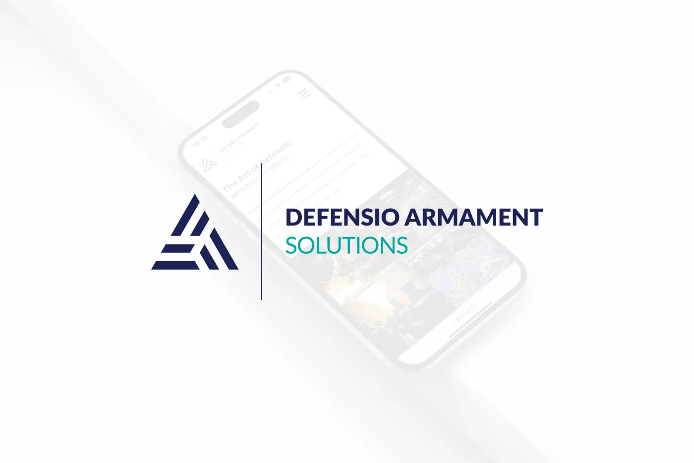 Defensio Armament logo lockup and wordmark