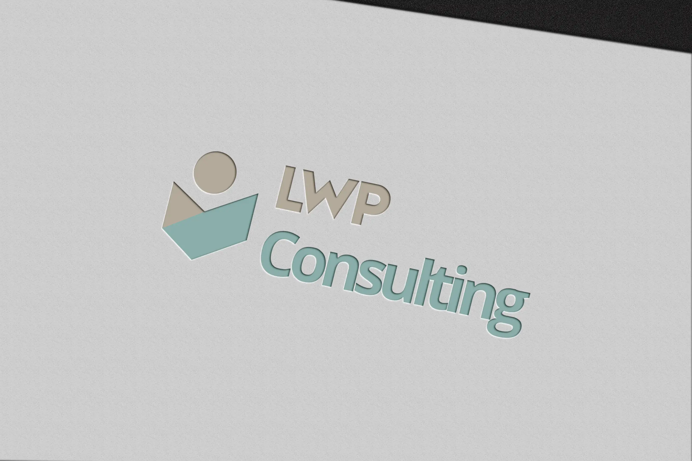 LWP Consulting logo design, consulting firm brand identity by Studio Deadline Belgrade