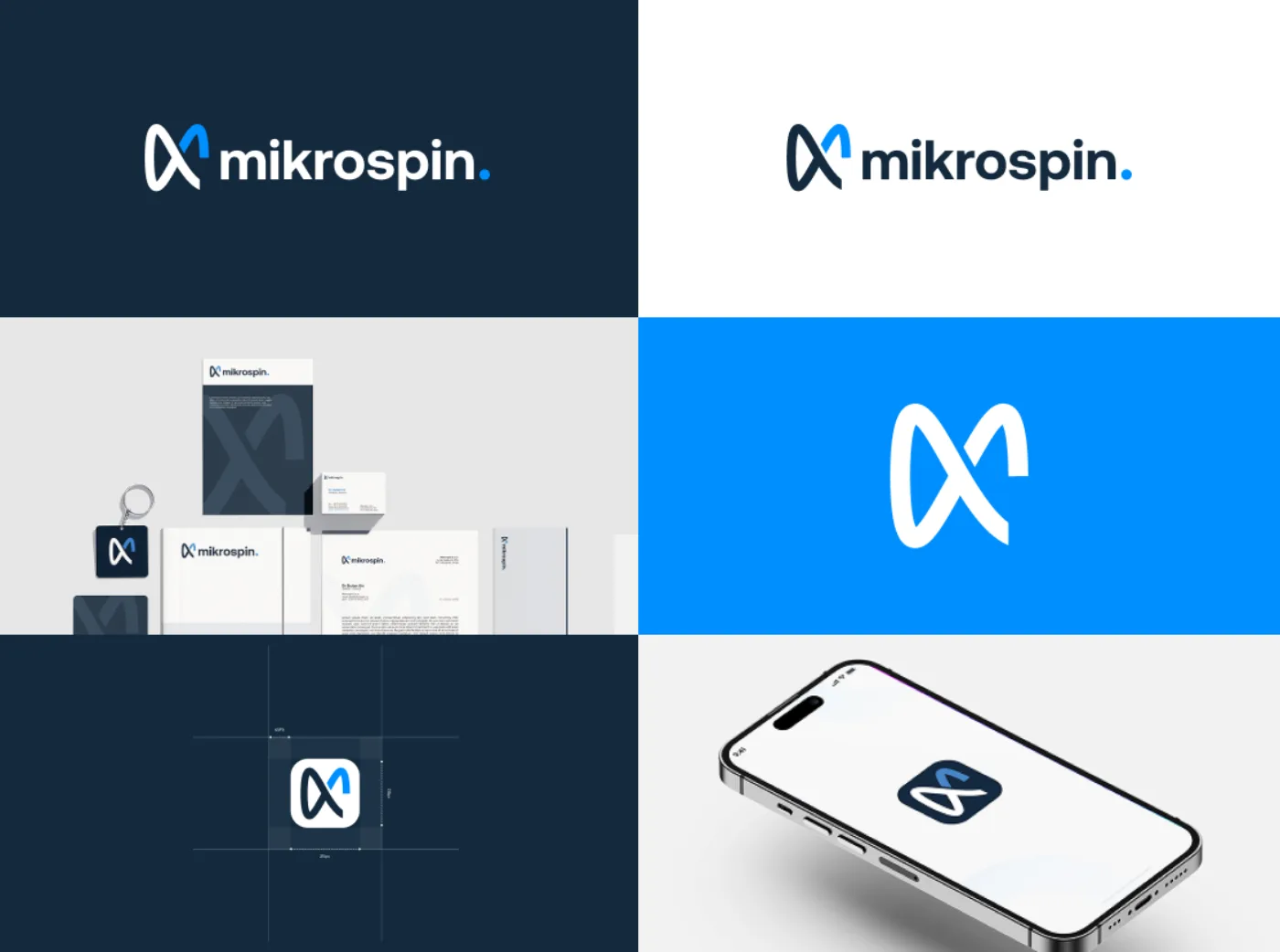 Mikrospin brand identity system