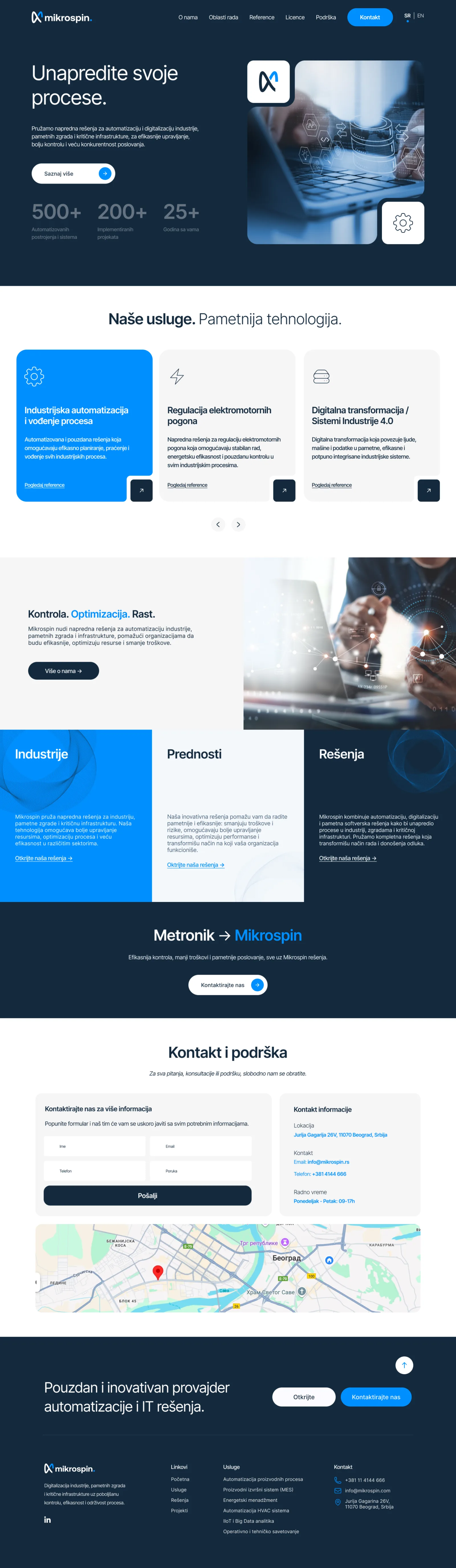 Mikrospin full homepage preview, Studio Deadline